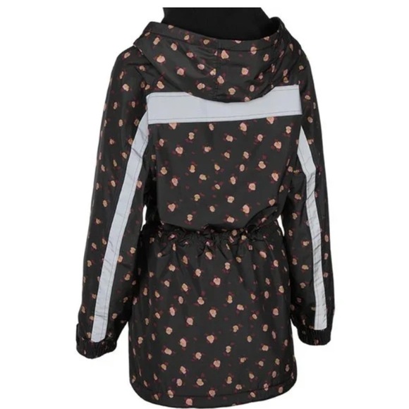 Cabi Rainy Day Jacket floral parka winter coat black anorak women’s size Small - Picture 4 of 16